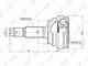 Изображение товара "Шарнирный комплект приводного вала LYNXauto CO-7516"