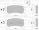 Колодки тормозные дисковые для CITROEN C-CROSSER / MITSUBISHI GRANDIS, OUTLANDER, PAJERO / PEUGEOT 4007 METELLI 22-0400-0 - изображение