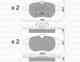 Колодки тормозные дисковые для FIAT CROMA(194) METELLI 22-0540-4 Колодки тормозные дисковые для FIAT CROMA(194) METELLI 22-0540-4 - изображение