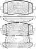 Колодки тормозные дисковые передний для HYUNDAI i10(PA) / KIA PICANTO(BA) NiBK PN0438 - изображение