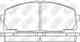 Колодки тормозные дисковые передний для TOYOTA DYNA 100, DYNA, GRANVIA, HIACE NiBK PN1237 - изображение