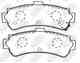 Колодки тормозные дисковые задний для NISSAN ALMERA(N15), SUNNY NiBK PN2357 - изображение