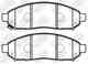 Колодки тормозные дисковые передний для NISSAN LEAF, MURANO(Z50), NAVARA(D40), PATHFINDER(R51), SERENA(C25) NiBK PN2517 - изображение