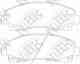 Колодки тормозные дисковые передний для HONDA RIDGELINE NiBK PN28003 - изображение Изображение товара "Колодки тормозные дисковые передний для HONDA RIDGELINE NiBK PN28003"
