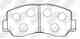 Колодки тормозные дисковые передний для MAZDA E-SERIE / MITSUBISHI FORTE, GALANT, L 300, PAJERO, SAPPORO, SIGMA / TOYOTA CELIC Изображение товара "Колодки тормозные дисковые передний для MAZDA E-SERIE / MITSUBISHI FORTE, GALANT, L 300, PAJERO, SAPPORO, SIGMA / TOYOTA CELICA, CRESSIDA NiBK PN3084"
