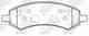 Колодки тормозные дисковые передний NiBK PN53004 - изображение Изображение товара "Колодки тормозные дисковые передний NiBK PN53004"