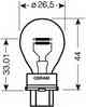 Лампа накаливания P27/7W 12В 27/7Вт OSRAM 3157 - изображение