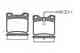 Колодки тормозные дисковые задний для MERCEDES V(638/2), VITO(638) REMSA 0321.22 / PCA032122 - изображение