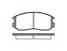 Колодки тормозные дисковые передний для MITSUBISHI COLT, GALANT, LANCER REMSA 0357.00 / PCA035700 - изображение