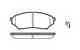 Колодки тормозные дисковые передний для MITSUBISHI PAJERO PININ(H6#W,H7#W) REMSA 0845.01 / PCA084501 - изображение
