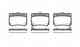 Колодки тормозные дисковые задний для MITSUBISHI PAJERO(K90,V2#W,V3#W,V4#W) REMSA 0750.02 / PCA075002 - изображение