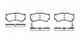 Колодки тормозные дисковые передний для SUZUKI BALENO(EG) REMSA 0592.52 / PCA059252 - изображение