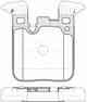 Колодки тормозные дисковые задний для BMW 1(F20,F21), 2(F22,F23,F87), 3(F30,F31,F34,F35,F80), 4(F32,F33,F36,F82,F83) REMSA 1539.00 / PCA153900 - изображение