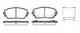 Колодки тормозные дисковые передний для KIA PICANTO(TA) ROADHOUSE 21481.02 / PSX2148102 - изображение