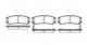 Колодки тормозные дисковые задний для CHRYSLER SEBRING / HYUNDAI SANTAMO / MITSUBISHI 3000 GT, ECLIPSE, GALANT, GTO, PAJERO PININ, SANTAMO, SAPPORO, SPACE RUNNER, SPACE ROADHOUSE 2291.02 / PSX229102 - изображение
