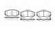 Колодки тормозные дисковые передний для HYUNDAI COUPE, ELANTRA, SONATA, TIBURON, TUCSON / KIA MAGENTIS, SOUL, SPORTAGE ROADHOUSE 2953.02 / PSX295302 - изображение