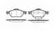 Колодки тормозные дисковые передний для RENAULT CLIO, GRAND, LAGUNA, MEGANE, SCENIC, TWINGO, WIND ROADHOUSE 2962.00 / PSX296200 - изображение