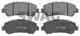 Колодки тормозные дисковые передний для NISSAN QASHQAI(J10,JJ10), X-TRAIL(T31) SWAG 82 91 6738 / 24632 - изображение