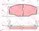 Изображение товара "Колодки тормозные дисковые для ISUZU ASKA, GEMINI(JT), PIAZZA(JR#) TRW GDB935 / 21112"