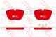 Колодки тормозные дисковые для BMW X5(E70,F15,F85), X6(E71,E72,F16,F86) / VW TIGUAN(5N#) TRW GDB1726DTE / 24170 - изображение