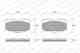Колодки тормозные дисковые для SUBARU IMPREZA(GD,GG) WEEN 151-2574 - изображение